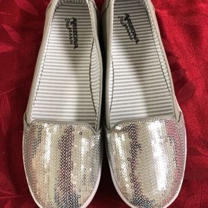 Silver Sequent  Loafers